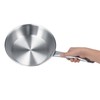 Stainless Steel Frying Pan Single Handle Fried Pan Cookware for