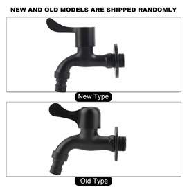 Outside Garden Outdoor Taps,Stainless Steel Tap Wall Mount Garden Washable Mop Pool Washing Machine Tap Black (Washing Machine Faucet)