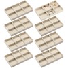 Highergo 8 Pcs Velvet Jewelry Trays Stackable Drawers Organizer Ring