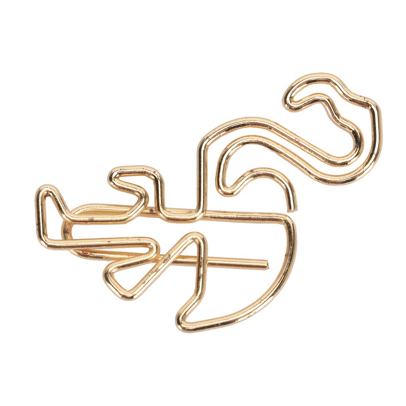 100pcs Flamingo Paper Clip Cute Animal Shape File Note Page