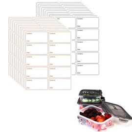 400Pcs Freezer Labels, Removable Food Stickers, Freezer Labels Easy Peel Off, Easy to Peel, Food Label Stickers for Food Storage Boxes, Jars, Waterproof, Leaves No Sticky Residue After Use