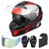 OUMURS Modular Motorcycle Helmets Full Face Flip up Street Bike