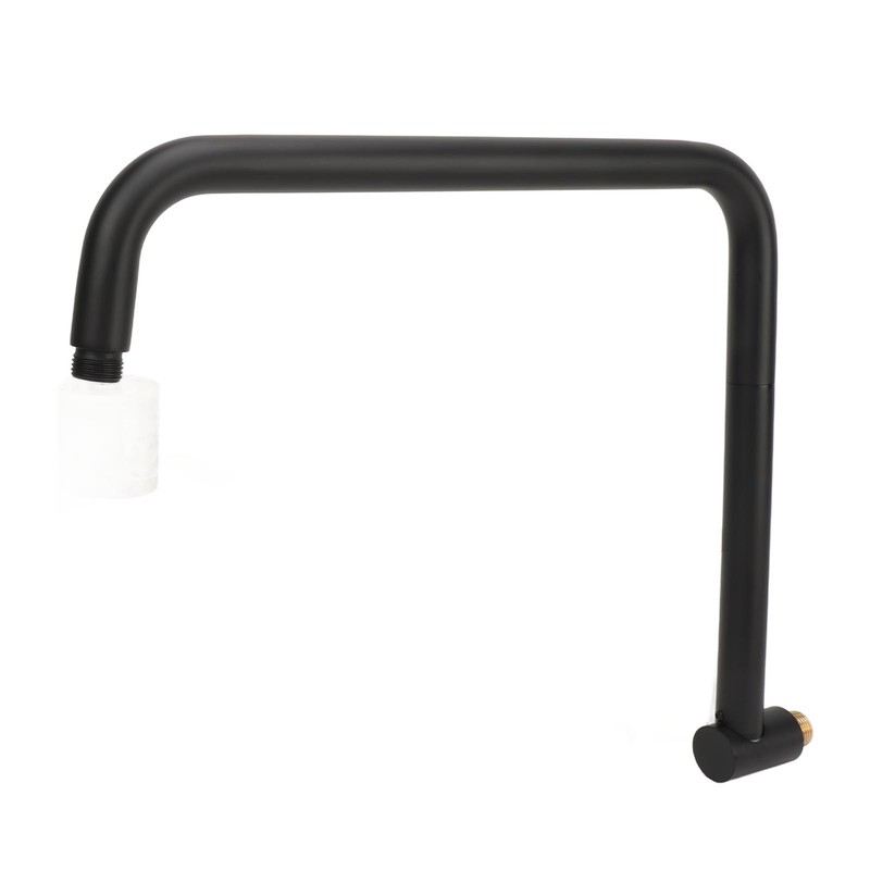 Shower Head Extension with Flange S Shape Shower Arm Wall