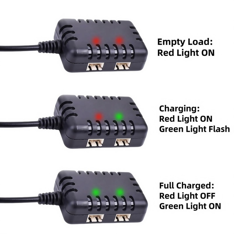 7.4V Li-Po Li-on Battery Charger XH-3P Connector Plug USB Balance