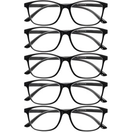 JOLISU Blue Light Blocking Glasses 5PCS, Computer Reading/Gaming/TV/Phones Glasses for Women Men,Anti Eyestrain & UV Glare +0.00