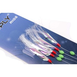 Generic Fishing Sabiki Bait Rigs, Sabiki Rigs Saltwater Bait, Fish Skin Hooks, Fishing Lure Tackle for Freshwater/Saltwater