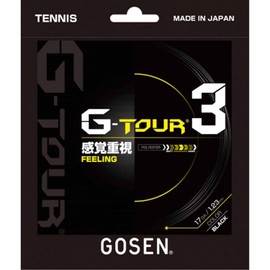 Gosen (Gosen) Rigid Tennis String G – tour3 17 (1.23 mm) Roll BK tsgt312bk