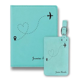 Krezy Case Map Design Passport Case, Luggage Accessories For Travel, Custom Design Passport Holder Cover Case, Passport Holder with Custom Luggage Tag