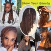 Coriario 12 Inch Natural Locs Extensions Human Hair 30 Strands