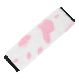 Hihaha Soft Faux Fur Car Seat Belt Cover/Backpack Shoulder Pad Multifunctional Seat Belt Pad Cover for Truck Car SUV/Comfort Breathable Faux Leather 6.5x23cm / 1pcs Pink White