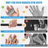 Anti-Slip Workout Grips Strengthener - 2pcs Ergonomic Rubber Hand Protector