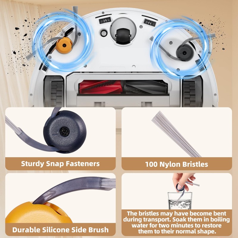EOVWAEO 24 Pack Accessories Kit for Roborock Qrevo Curv 2