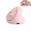 Wireless Mouse Ergonomic Vertical Pink Rechargeable Silent Upright Comfortable Carpal