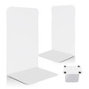 VONDERSO Heavy Duty White Decorative Metal Bookends, VONDERSO Metal Book