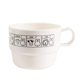 BS 195938 Miffy Plastic Cup Set of 3 Plastic Cups, Set of 3, For Children, Kids, MIFFY & ANIMALS