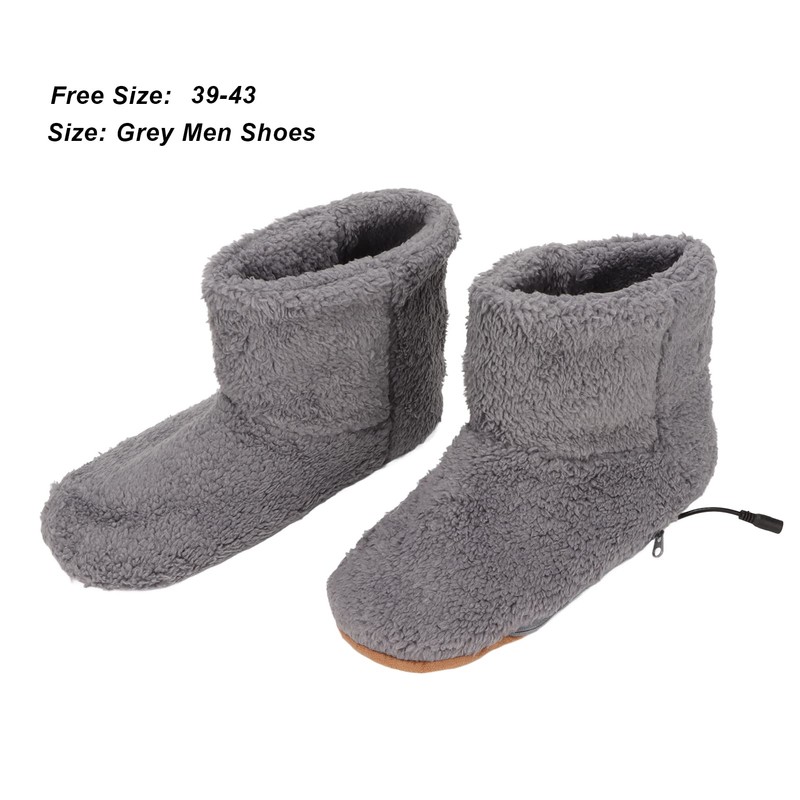 Heated Foot Warmer, USB Charging, Electric Warmer Shoes, Electric Plush