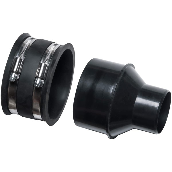 POWERTEC 70322 4" to 2-1/2" Reducer and 4" Dust Control