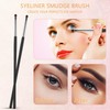 WLLHYF Eyeliner Smudge Brush 2 Pieces Professional Eye Makeup Brush