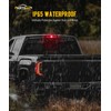 Partsam Eagle-Wing LED 3rd Third Brake Light with Strobe High