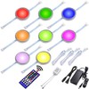 Lvyinyin RGBWW Curio Cabinet Display Light Kit, Under Above LED