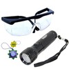 HQRP Professional 365 nM Longwave 12 UV LED Blacklight Flashlight