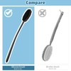 Cepillo corporal de silicona para ducha ElevateTech 5011BYHW4159 con mango