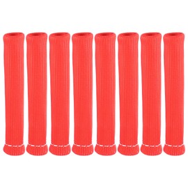 Spark Plug Wire Heat Shield - 2500 Degree Heat Shield Protector Sleeve Wear Resistant Spark Plug Wire Cover Wrap Boots for SBC BBC 350 454 (8Pcs,Red)