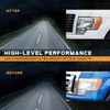 WEELMOTO Headlights Assembly for 2009-2014 Ford F150 Headlights Headlamp Replacement