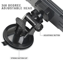 12" Universal Rear View Mirror, Upgraded Larger Size Wide Angle Convex Mirror with Stick-On Design, Replacement for Cars, SUVs, Vans, Trucks and Ships