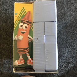 Crayola 64 Crayons & Case Powder Blue Case, Brand New.