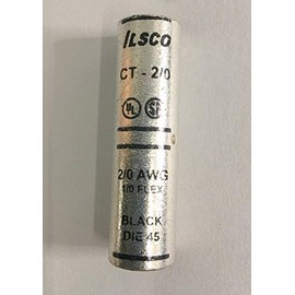 Ilsco CT-2/0 CU CMP 2/0 T UL, Silver