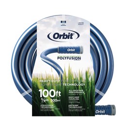 Orbit 22010 Polyfusion Garden Hose - Heavy-Duty Water Hose (100-Foot x 5/8-Inch)