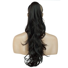 Ponytail Claw Clip - Dark Brown - Flick - 22in / 56cm - 200g - Reversible - Heat Resistant Hair Extension