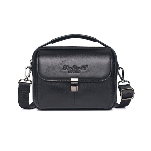 Whatna 0272 Ten Nen Cowhide Mini Shoulder Bag, Men's, 3-Way