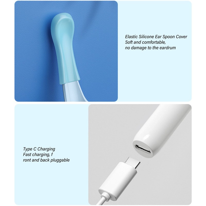 Ear Wax Removal Otoscope 1080P 5MP WiFi Endoscope Ear Cleaning