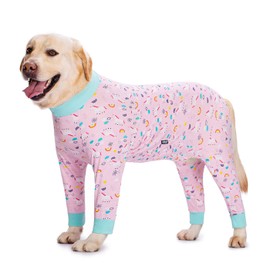 Pink Pony surgery Recovery Suit female male for Dogs After Surgery Medium Large Dogs Onesie,Lightweight Dog recovery suit for Shedding Prevent Licking Surgical Wound,Dog Pajamas Pjs ,Full Belly