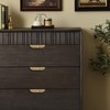 RZDEAL Solid Brass Cabinet Handles Brushed Gold Leaf Knobs and