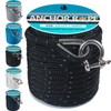 Anchor Rope 100 Ft 3/8 in, Double Braided Anchor Line