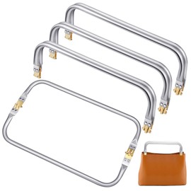 MorningRo 4 Pcs 12" Purse Frame Rectangle Lock Frame Kiss Lock Clasp Bag Frame Hardware Replacements Purse Closure Purse Making Hardware with Frame Kiss Lock for Purse Making Sewing Bag Clutch Crafts