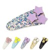 JCLIFE Handmade Glitter Star Snap Hair Clips for Girls Set
