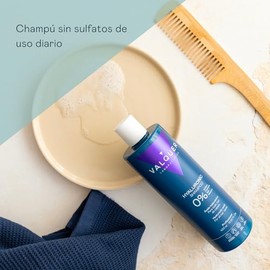 VALQUER Shampoo Ácido Hialurónico Zero | Hidrata y Repara el Cabello Seco y Dañado | Revitaliza y Protege con Keratina y Aloe Vera | Para Todo tipo de pelo | 400 ml