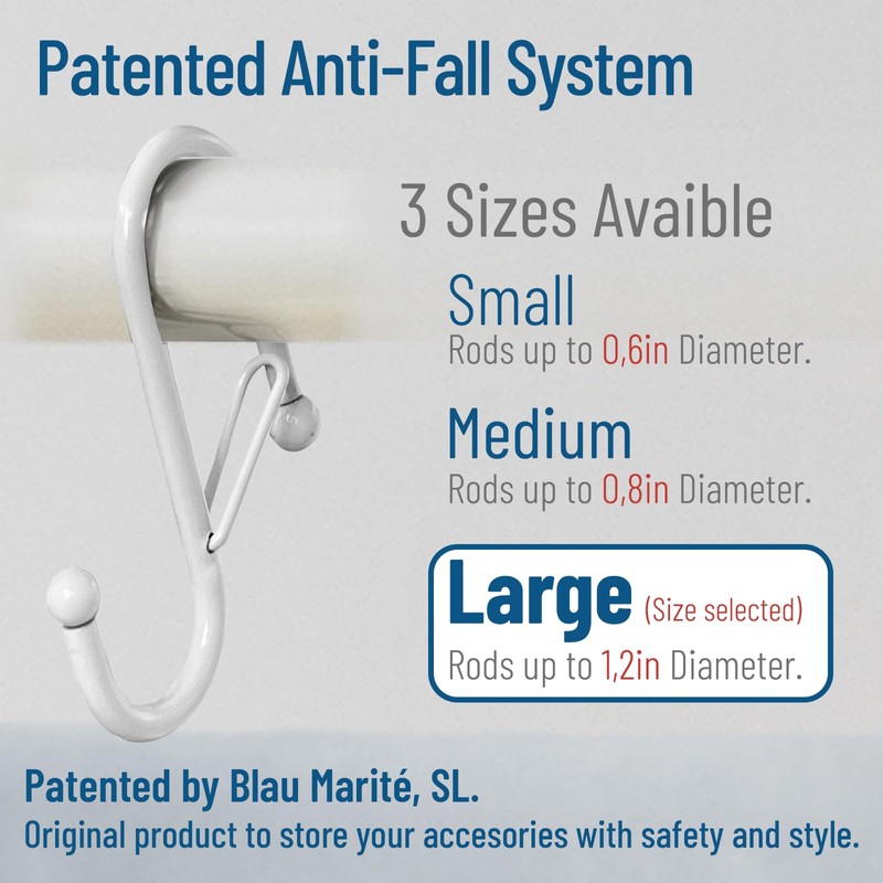Blau Marité 6 S-Shaped Hooks with Anti-Fall System. Anti Drop