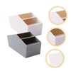 GRIRIW 2pcs Multifunctional Desktop Storage Boxes Stylish Pen Holder for