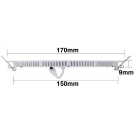 YULIN SUN 12W Round LED Ceiling Light Recessed Flat Panel 6500K Cool White 170 x 170mm Includes Transformer, 2 Pack