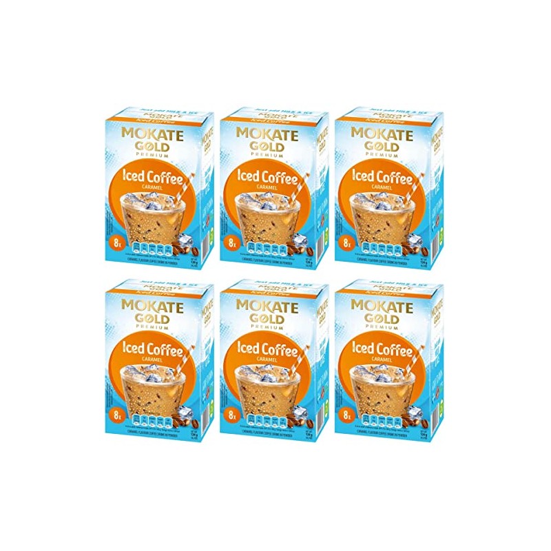 Mokate Gold Premium iced coffee Caramel 6 boxes x 8