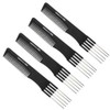 4PCS Double End Comb Carbon Lift Teasing Combs with Metal