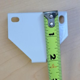 Rollease Installation Brackets for R Series and Skyline Clutch. Roller Shades (Black R16-R24, 2.0" Projection)