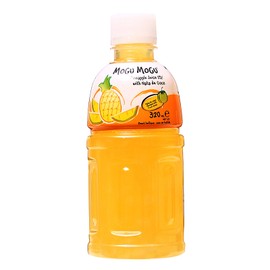 Mogu Mogu Juice with Nata De Coco, Pineapple, 10.8oz (Pack of 6)