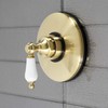 Kingston Brass KB3007PL Vintage Volume Control with Lever Handle, Brushed