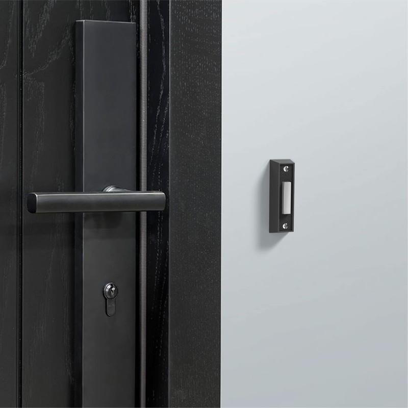 Newhouse Hardware BT4BL Doorbell Button, Black